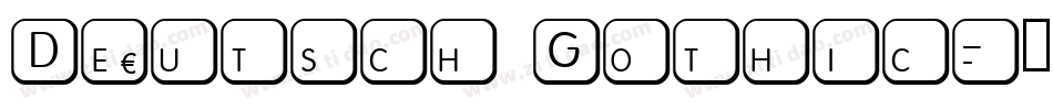 Deutsch Gothic字体转换